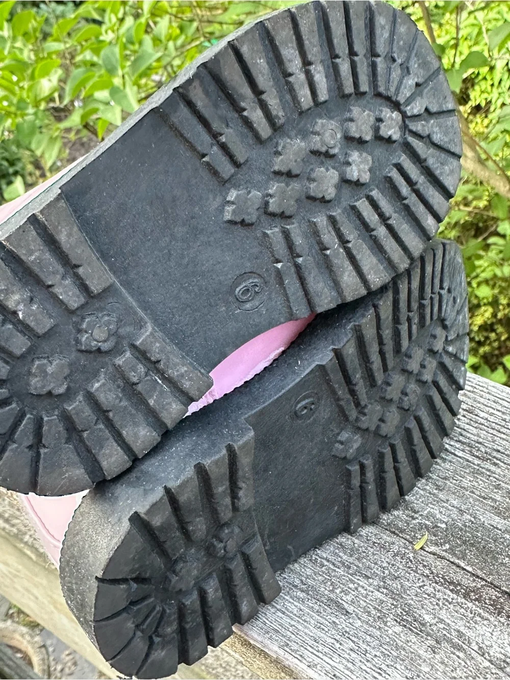 Stepping Stones Toddler Patent Boot–Size 6, Pink, Lace Up & Zip, Great Condition